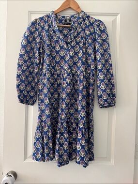 Women's Blue Floral Tiered Casual Dress by Matilda Jane
